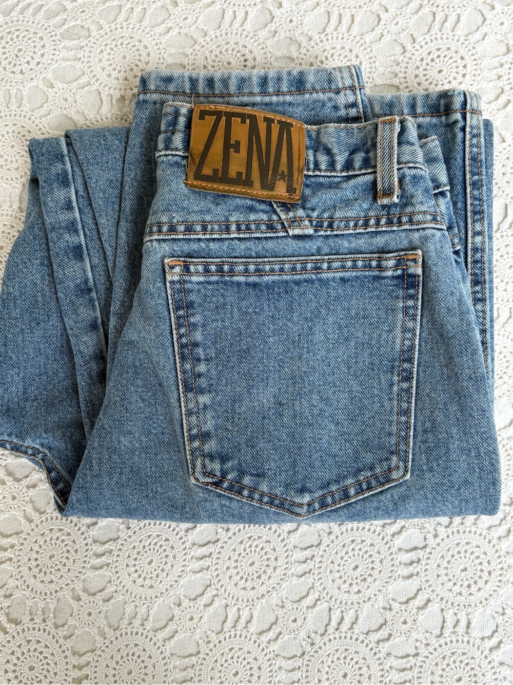 Zena Vintage Light Blue Denim Jeans 13